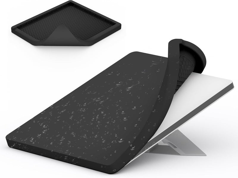 Gunovy Starlink Mini Protective Cover Case for Starlink Mini Accessories Dish Antenna Liquid Silicone Protector Waterproof for Outdoor Travel Camping Portable All-Round Protection Black - Image 1